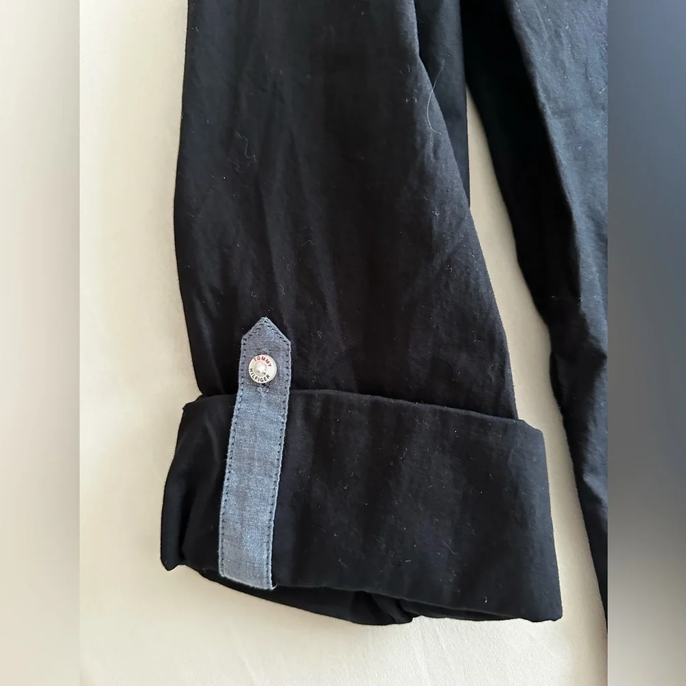 TOMMY HILFIGER Black Heritage Shirt - Size Medium - Never worn - Picture 4 of 6